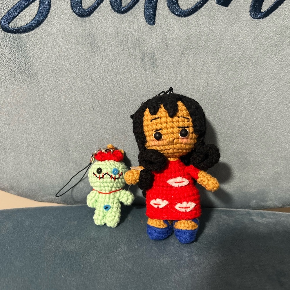 Handmade Crochet Lilo and scrump